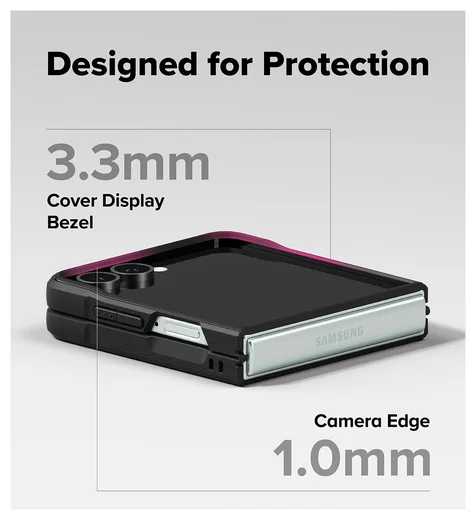 Ringke Onyx Magnetic Samsung Galaxy Z Flip 7 Hoesje MagSafe Zwart afbeelding 6