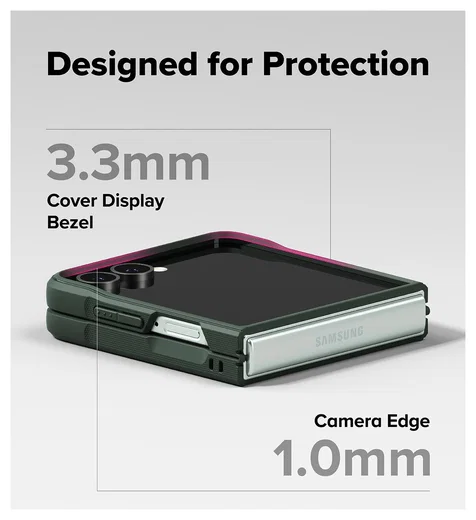 Ringke Onyx Magnetic Samsung Galaxy Z Flip 7 Hoesje MagSafe Groen afbeelding 5