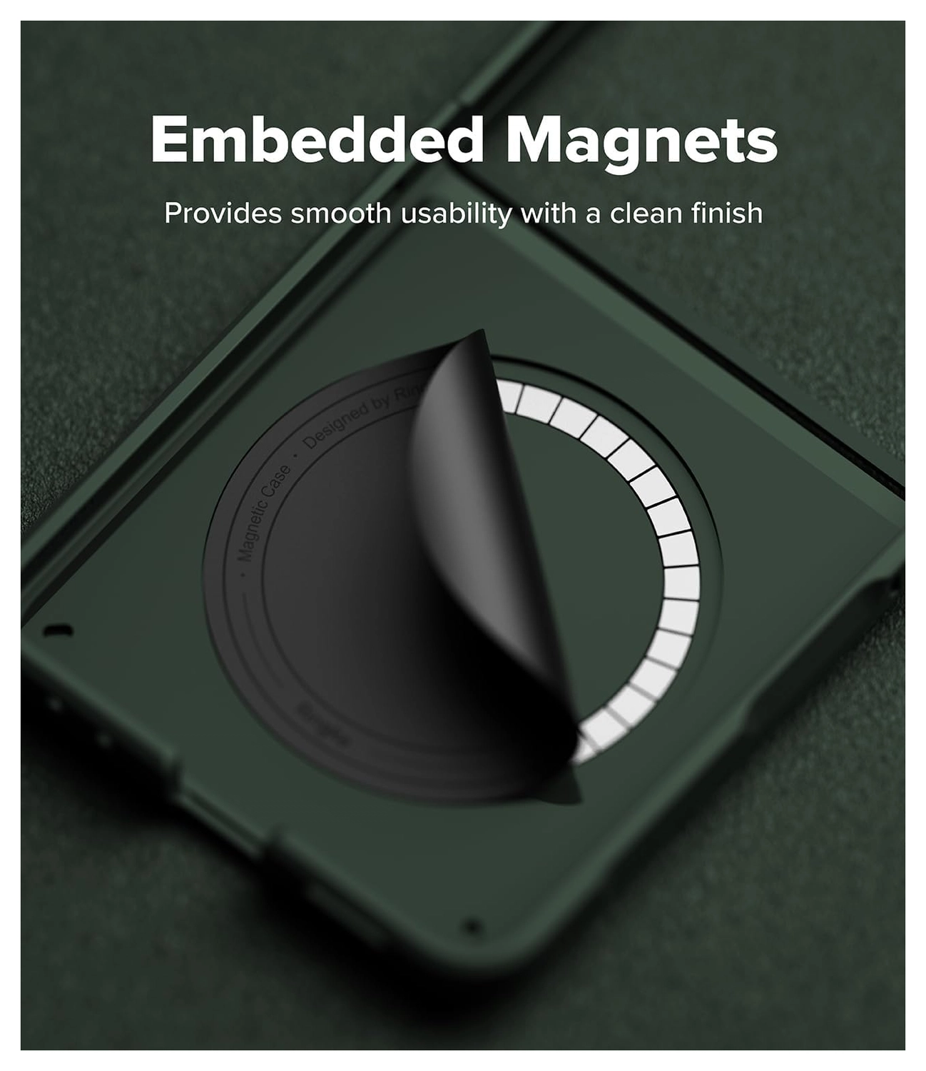 Ringke Onyx Magnetic Samsung Galaxy Z Flip 7 Hoesje MagSafe Groen afbeelding 7
