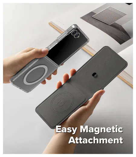 Ringke Folio Grip Wallet Magnetic Samsung Galaxy Z Flip 7 Hoesje Zwart afbeelding 2