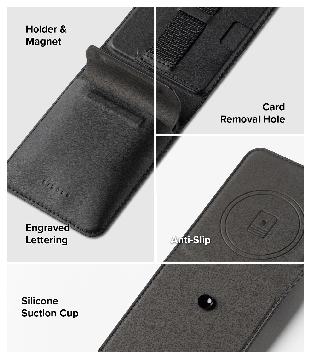 Ringke Folio Grip Wallet Magnetic Samsung Galaxy Z Flip 7 Hoesje Zwart afbeelding 3