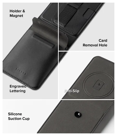 Ringke Folio Grip Wallet Magnetic Samsung Galaxy Z Flip 7 Hoesje Zwart afbeelding 3