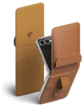 Ringke Folio Grip Wallet Magnetic Samsung Galaxy Z Flip 7 Hoesje Bruin