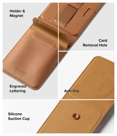 Ringke Folio Grip Wallet Magnetic Samsung Galaxy Z Flip 7 Hoesje Bruin afbeelding 3