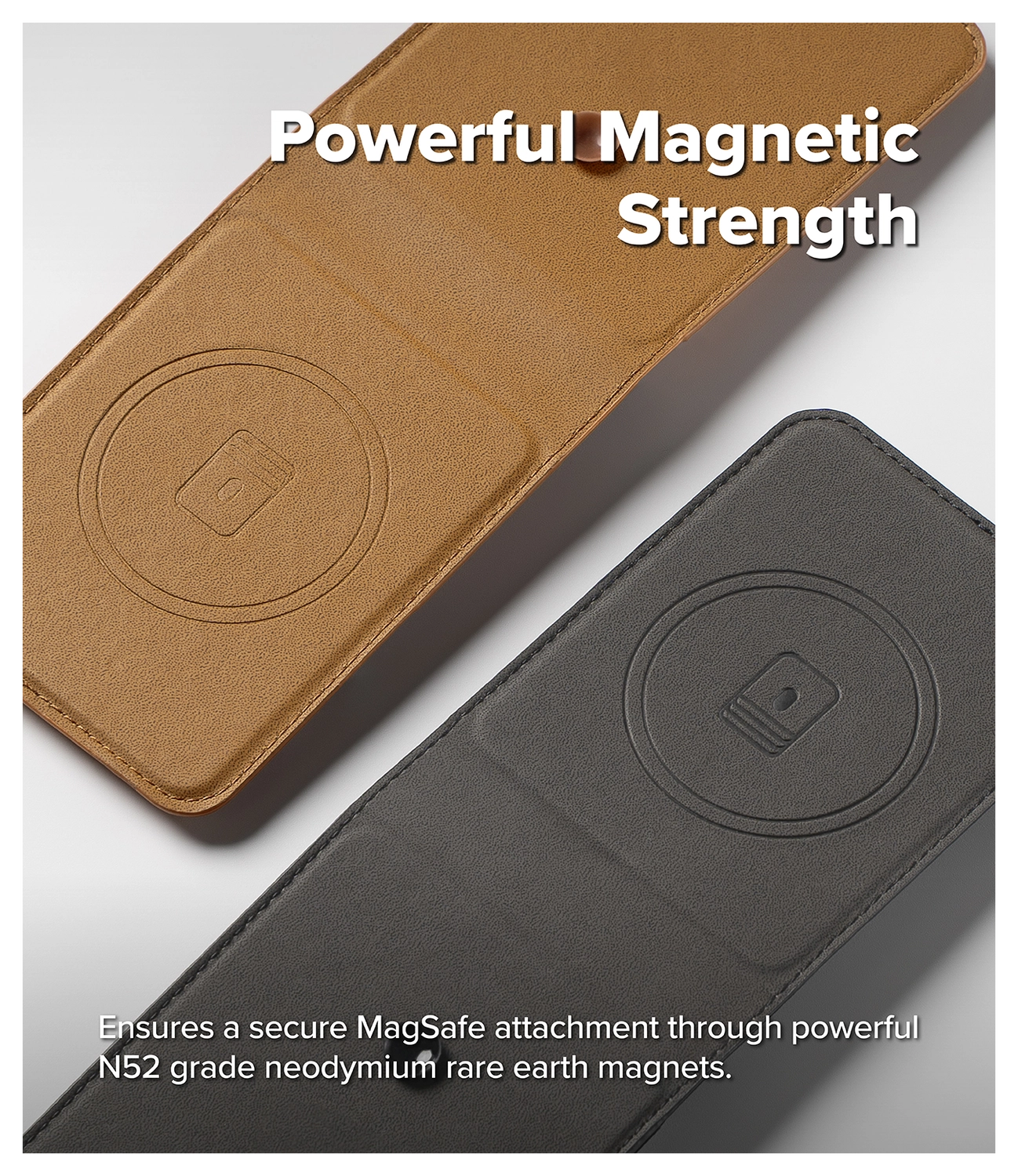 Ringke Folio Grip Wallet Magnetic Samsung Galaxy Z Flip 7 Hoesje Bruin afbeelding 4