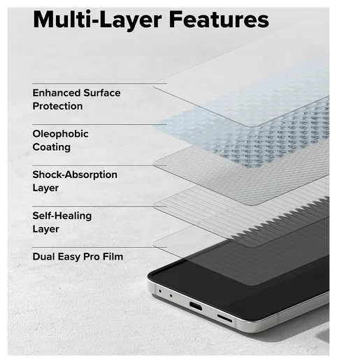 Ringke Dual Easy Pro Film Samsung Galaxy Z Flip 7 Screen Protector Jig 2-Pack afbeelding 11