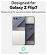 Ringke Dual Easy Pro Film Samsung Galaxy Z Flip 7 Screen Protector Jig 2-Pack afbeelding 3