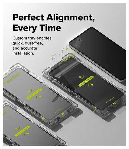 Ringke Dual Easy Pro Film Samsung Galaxy Z Flip 7 Screen Protector Jig 2-Pack afbeelding 4