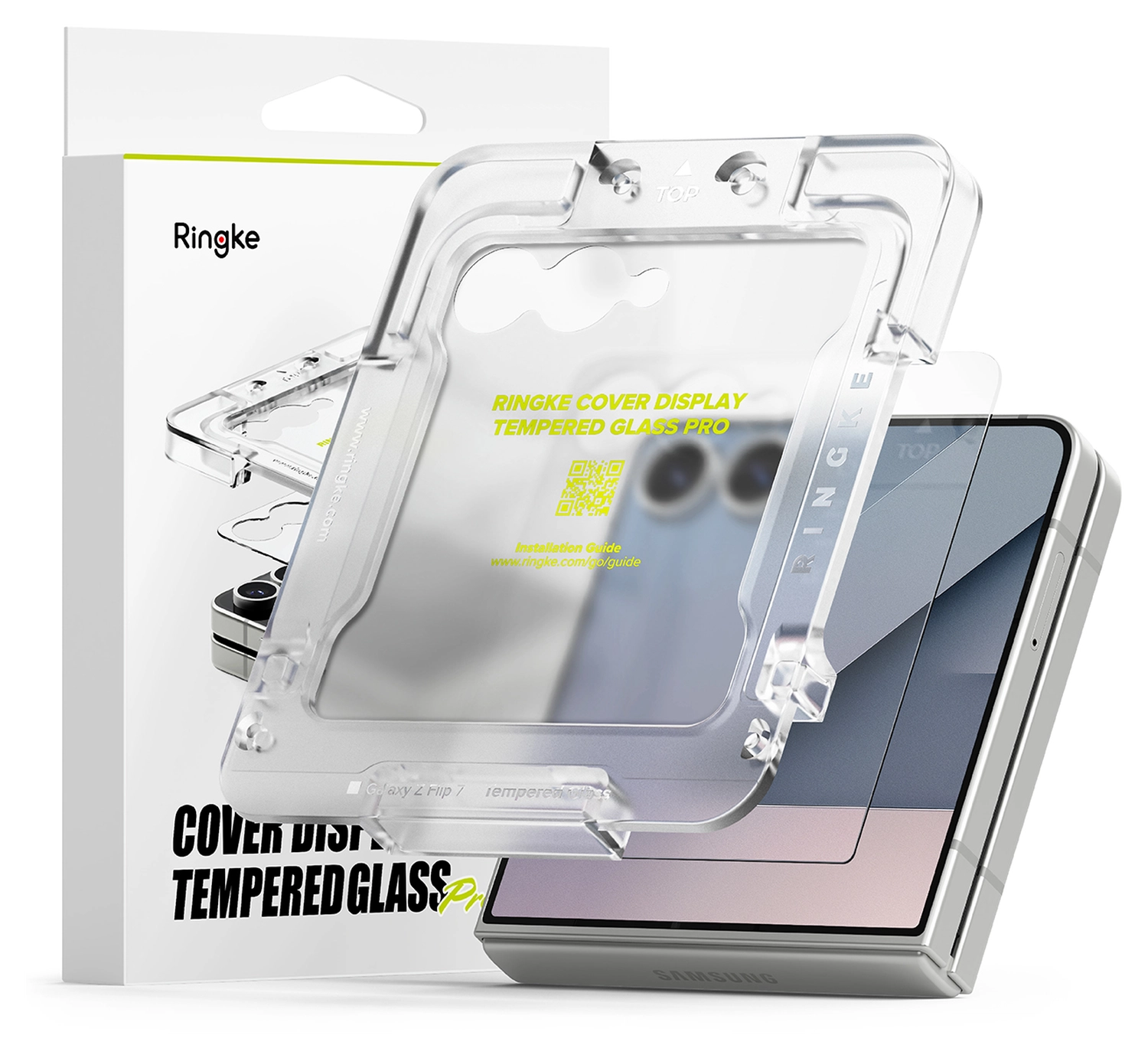 Ringke Cover Display Easy Slide Pro Samsung Z Flip 7 Screen Protector Jig 2-Pack afbeelding 1