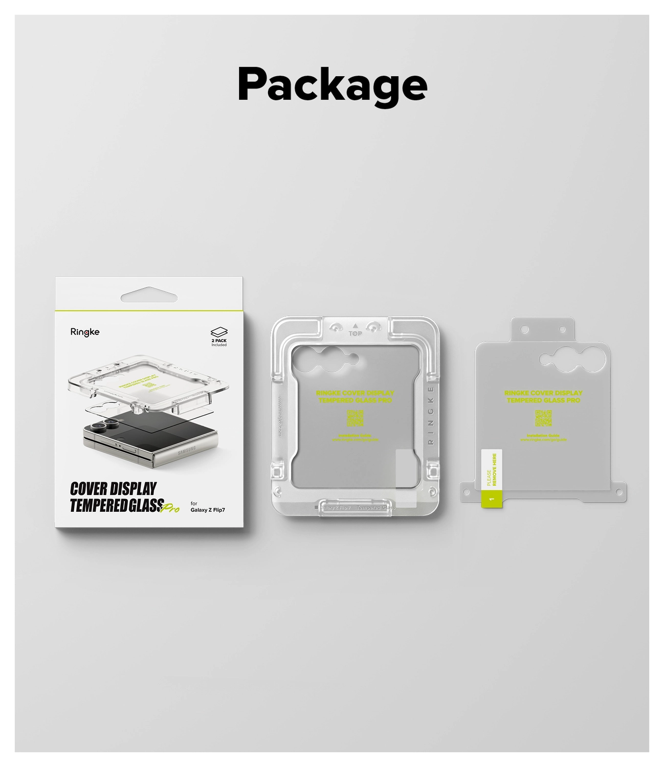 Ringke Cover Display Easy Slide Pro Samsung Z Flip 7 Screen Protector Jig 2-Pack afbeelding 14