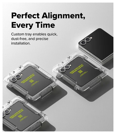 Ringke Cover Display Easy Slide Pro Samsung Z Flip 7 Screen Protector Jig 2-Pack afbeelding 4