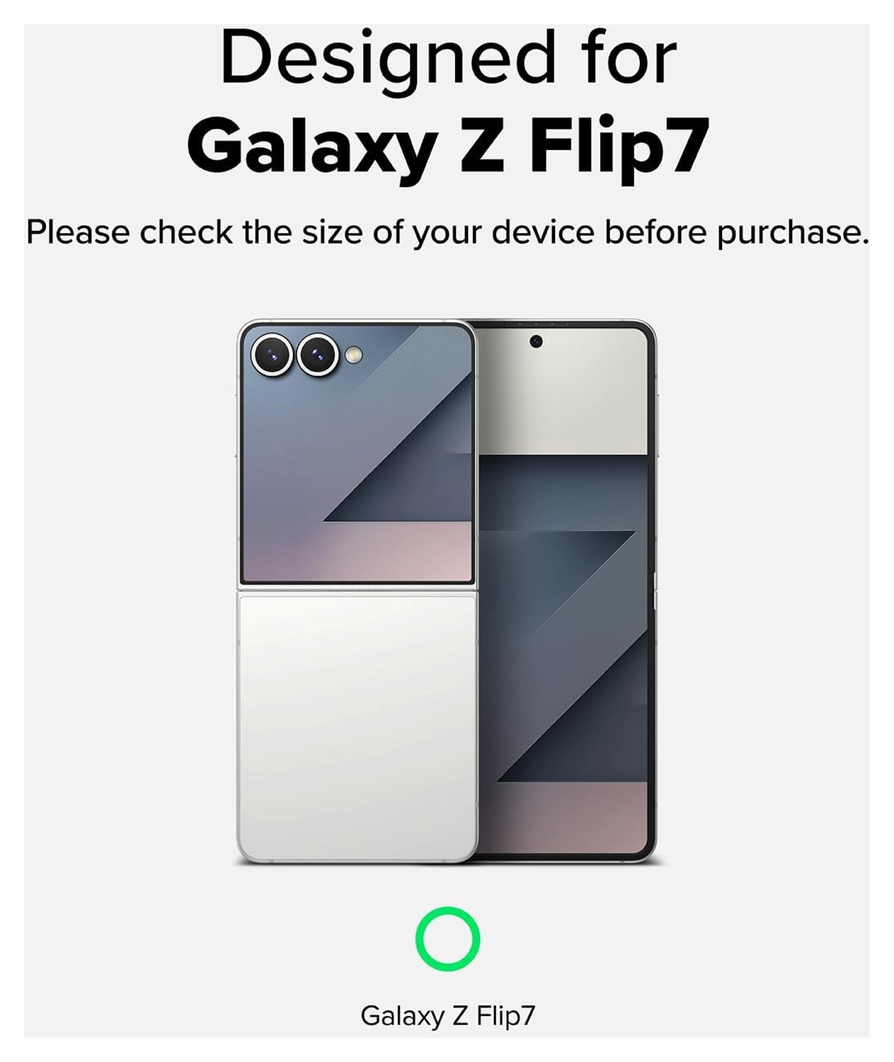 Ringke Frame Glass Samsung Galaxy Z Flip 7 Camera Protector Zwart (2-Pack) afbeelding 3