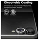 Ringke Frame Glass Samsung Galaxy Z Flip 7 Camera Protector Zwart (2-Pack) afbeelding 8
