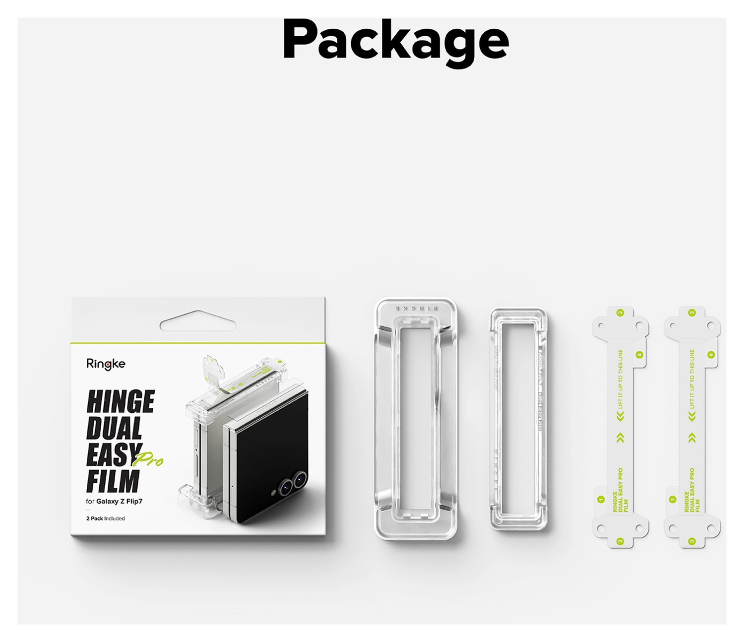 Ringke Hinge Dual Easy Pro Film Samsung Galaxy Z Flip 7 Hinge Protector (2-Pack) afbeelding 8