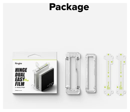Ringke Hinge Dual Easy Pro Film Samsung Galaxy Z Flip 7 Hinge Protector (2-Pack) afbeelding 8