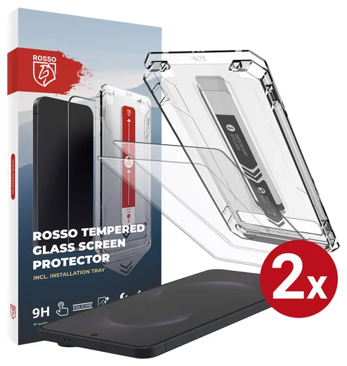 Rosso Samsung Galaxy S25 Edge Tempered Glass met Installatietray (2-Pack) afbeelding 1