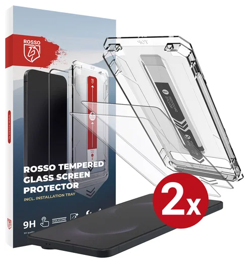 Rosso Samsung Galaxy S25 Edge Tempered Glass met Installatietray (2-Pack) afbeelding 11