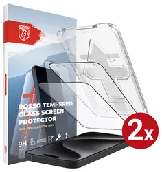 Rosso Apple iPhone 15 Pro Max Tempered Glass met Installatietray (2-Pack) afbeelding