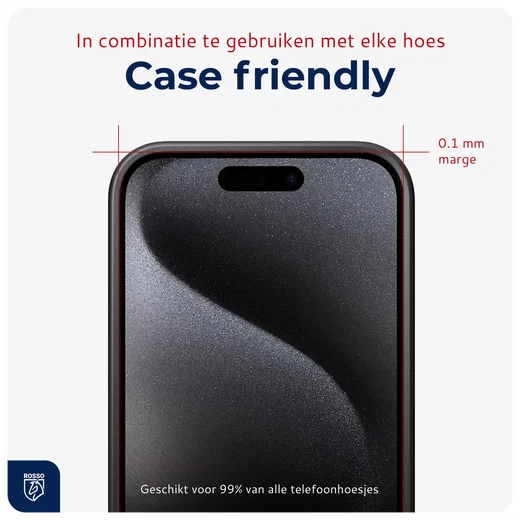 Rosso Apple iPhone 15 Pro Tempered Glass met Installatietray (2-Pack) afbeelding 6