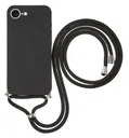 Apple iPhone 17e / 16e Hoesje met Koord en Camera Bescherming Back Cover Zwart