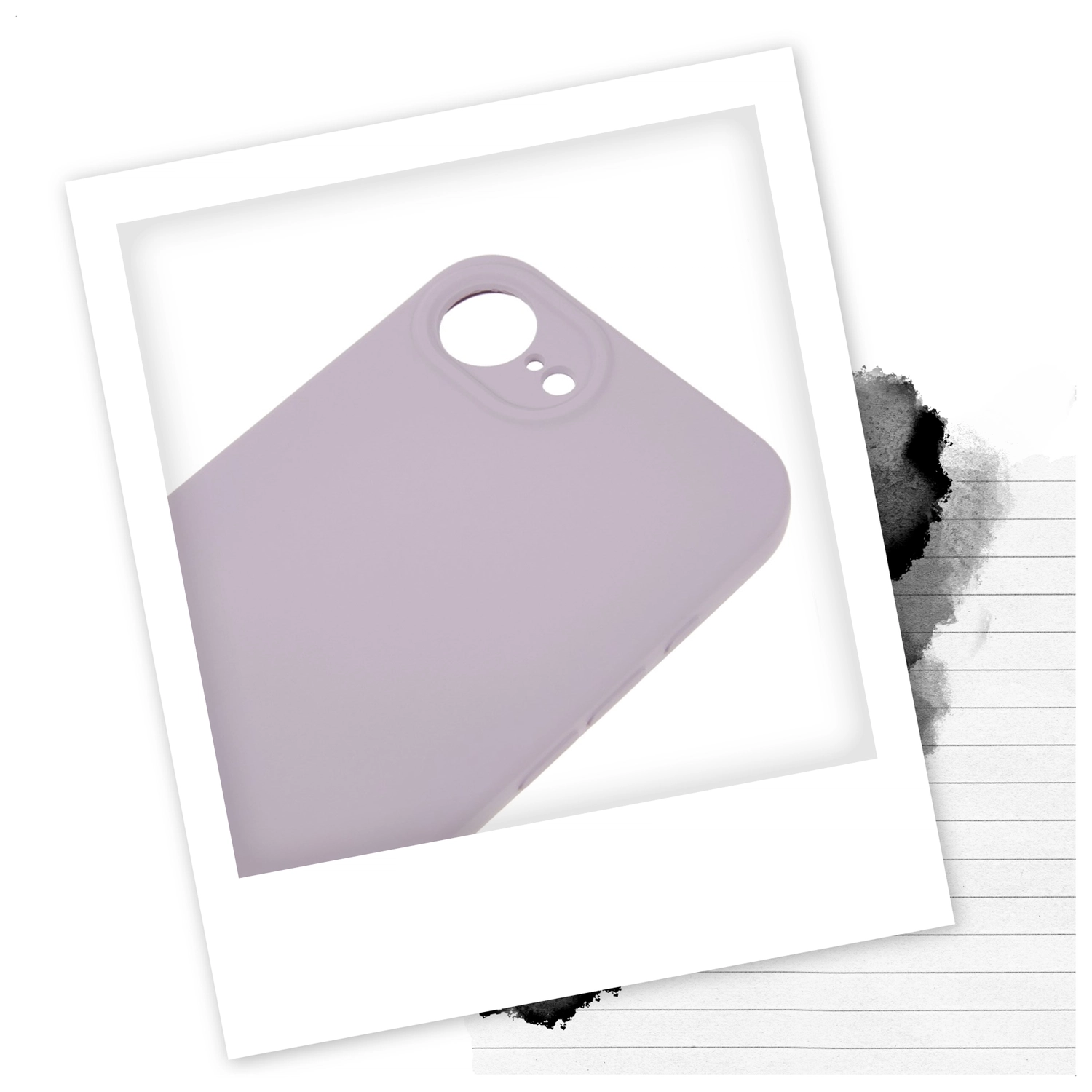 Apple iPhone 17e / 16e Hoesje met Koord en Camera Bescherming Back Cover Paars afbeelding 2