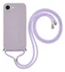 Apple iPhone 17e / 16e Hoesje met Koord en Camera Bescherming Back Cover Paars afbeelding 1