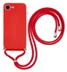 Apple iPhone 17e / 16e Hoesje met Koord en Camera Bescherming Back Cover Rood