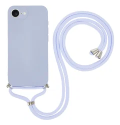 Apple iPhone 17e / 16e Hoesje met Koord en Camera Bescherming Back Cover Lichtpa afbeelding
