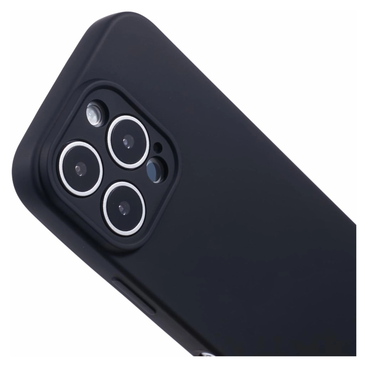 iPhone 16 Pro Max Hoesje met Koord en Camera Bescherming Back Cover Zwart afbeelding 8