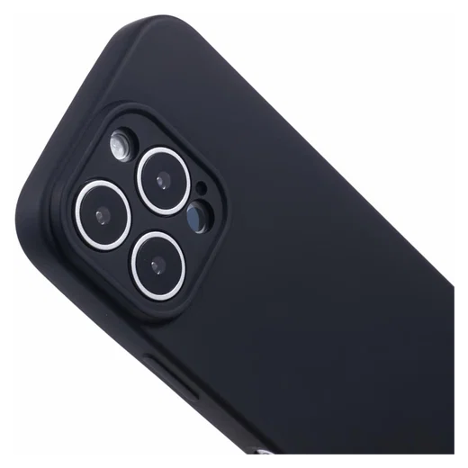 iPhone 16 Pro Max Hoesje met Koord en Camera Bescherming Back Cover Zwart afbeelding 8