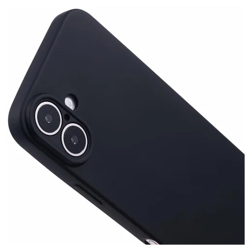 Apple iPhone 16 Plus Hoesje met Koord en Camera Bescherming Back Cover Zwart afbeelding 8