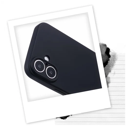 Apple iPhone 16 Plus Hoesje met Koord en Camera Bescherming Back Cover Zwart afbeelding 2