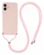 Apple iPhone 16 Plus Hoesje met Koord en Camera Bescherming Back Cover Roze afbeelding 1