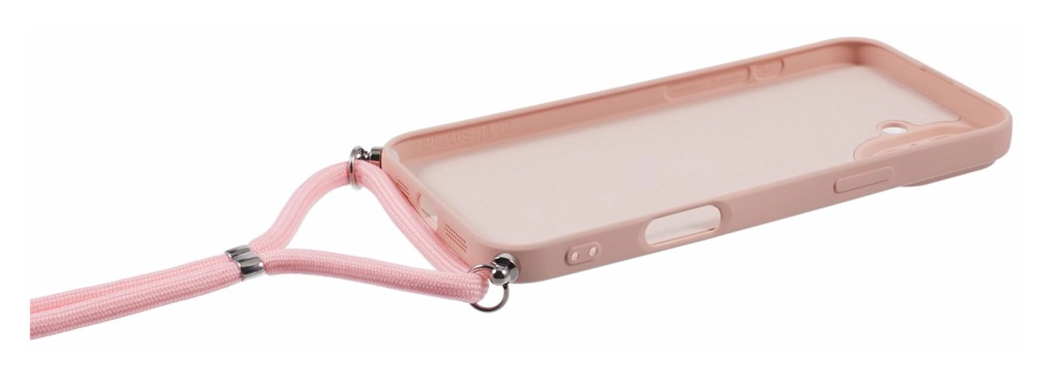 Apple iPhone 16 Plus Hoesje met Koord en Camera Bescherming Back Cover Roze afbeelding 7