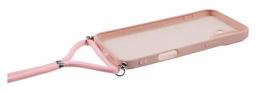 Apple iPhone 16 Plus Hoesje met Koord en Camera Bescherming Back Cover Roze afbeelding 7