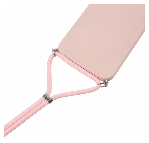 Apple iPhone 16 Plus Hoesje met Koord en Camera Bescherming Back Cover Roze afbeelding 9