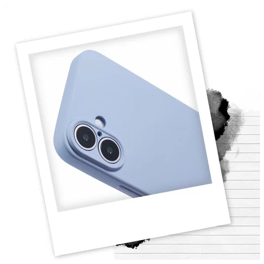 iPhone 16 Plus Hoesje met Koord en Camera Bescherming Back Cover Lichtpaars afbeelding 2