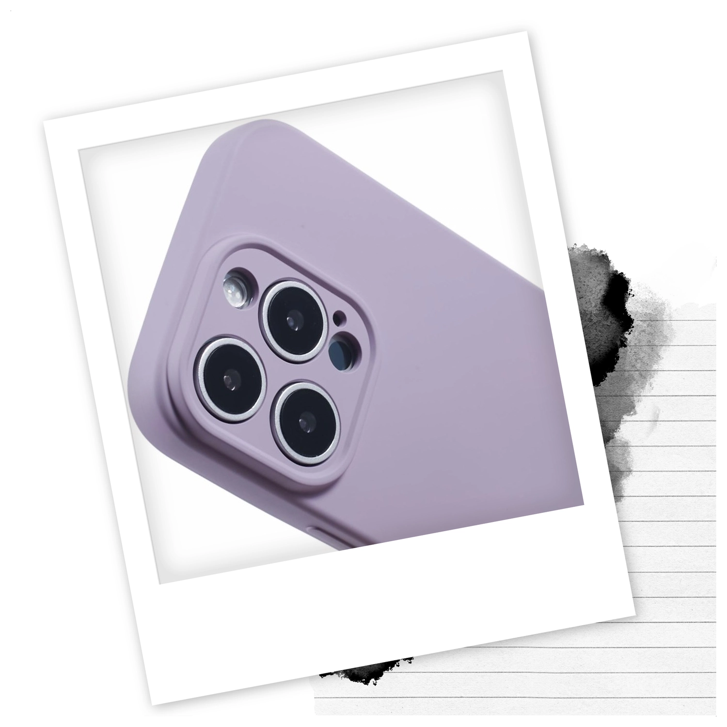 Apple iPhone 16 Pro Hoesje met Koord en Camera Bescherming Back Cover Paars afbeelding 2