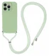 Apple iPhone 16 Pro Hoesje met Koord en Camera Bescherming Back Cover Matcha