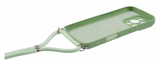 Apple iPhone 16 Pro Hoesje met Koord en Camera Bescherming Back Cover Matcha afbeelding 7