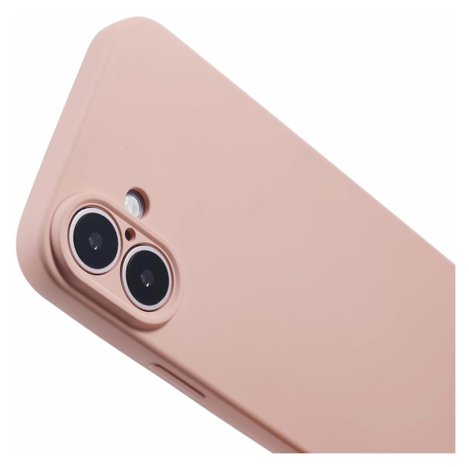 Apple iPhone 16 Hoesje met Koord en Camera Bescherming Back Cover Roze afbeelding 8