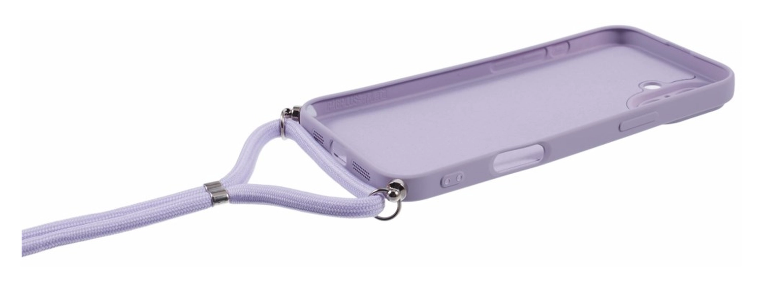 Apple iPhone 16 Hoesje met Koord en Camera Bescherming Back Cover Paars afbeelding 7