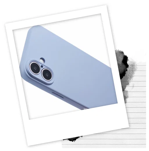 Apple iPhone 16 Hoesje met Koord en Camera Bescherming Back Cover Lichtpaars afbeelding 4