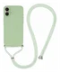 Apple iPhone 16 Hoesje met Koord en Camera Bescherming Back Cover Matcha Groen