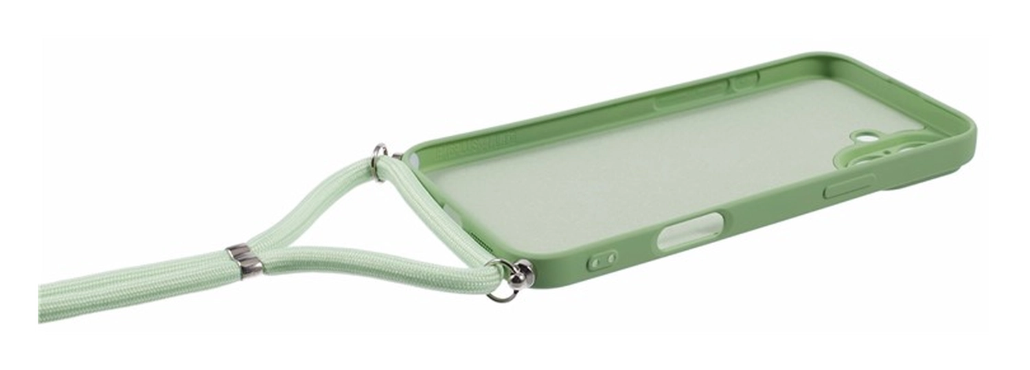 Apple iPhone 16 Hoesje met Koord en Camera Bescherming Back Cover Matcha Groen afbeelding 7
