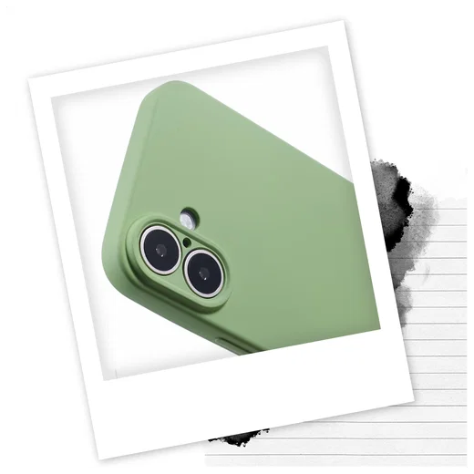 Apple iPhone 16 Hoesje met Koord en Camera Bescherming Back Cover Matcha Groen afbeelding 2