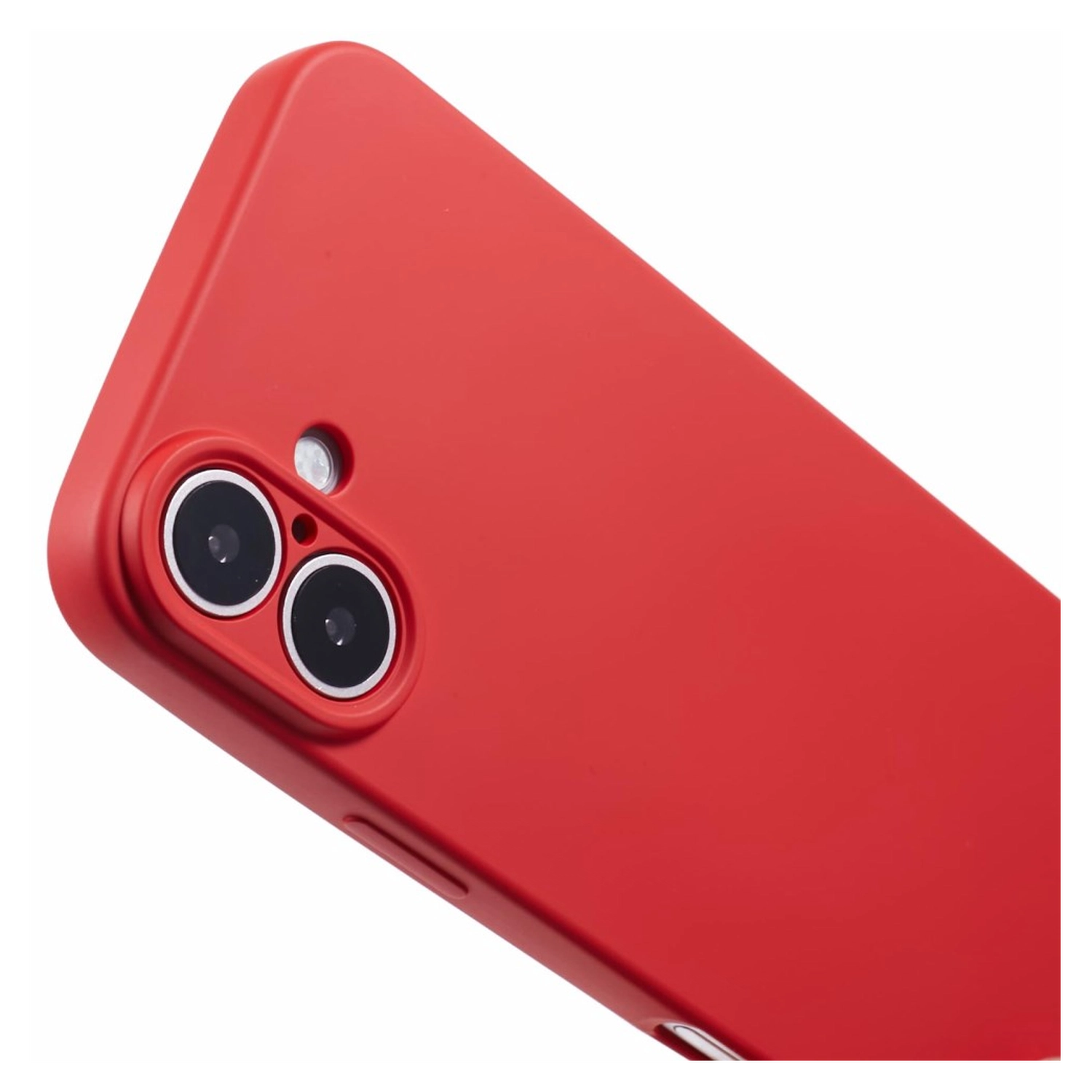 Apple iPhone 16 Hoesje met Koord en Camera Bescherming Back Cover Rood afbeelding 8