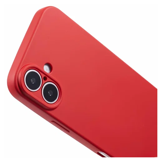 Apple iPhone 16 Hoesje met Koord en Camera Bescherming Back Cover Rood afbeelding 8