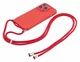 Apple iPhone 15 Pro Hoesje met Koord en Camera Bescherming Back Cover Rood afbeelding 6