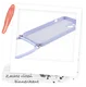 Apple iPhone 14 Hoesje met Koord en Camera Bescherming Back Cover Lichtpaars afbeelding 5